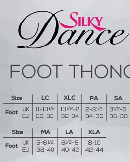 Silky Dance Foot Thong Mesh / Fabric
